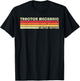 TRACTOR MECHANIC Funny Job Title Profession Birthday Worker T-Shirt - T-Shirt | Black