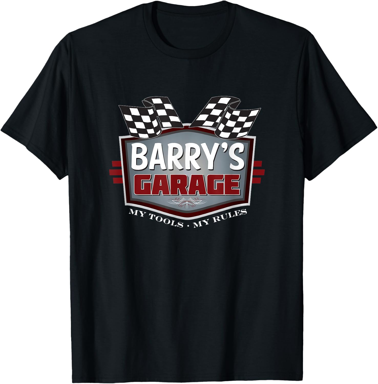 Barry's Garage - Funny Car Guy - My Tools My Rules T-Shirt - T-Shirt | Black