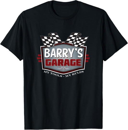 Barry's Garage - Funny Car Guy - My Tools My Rules T-Shirt - T-Shirt | Black