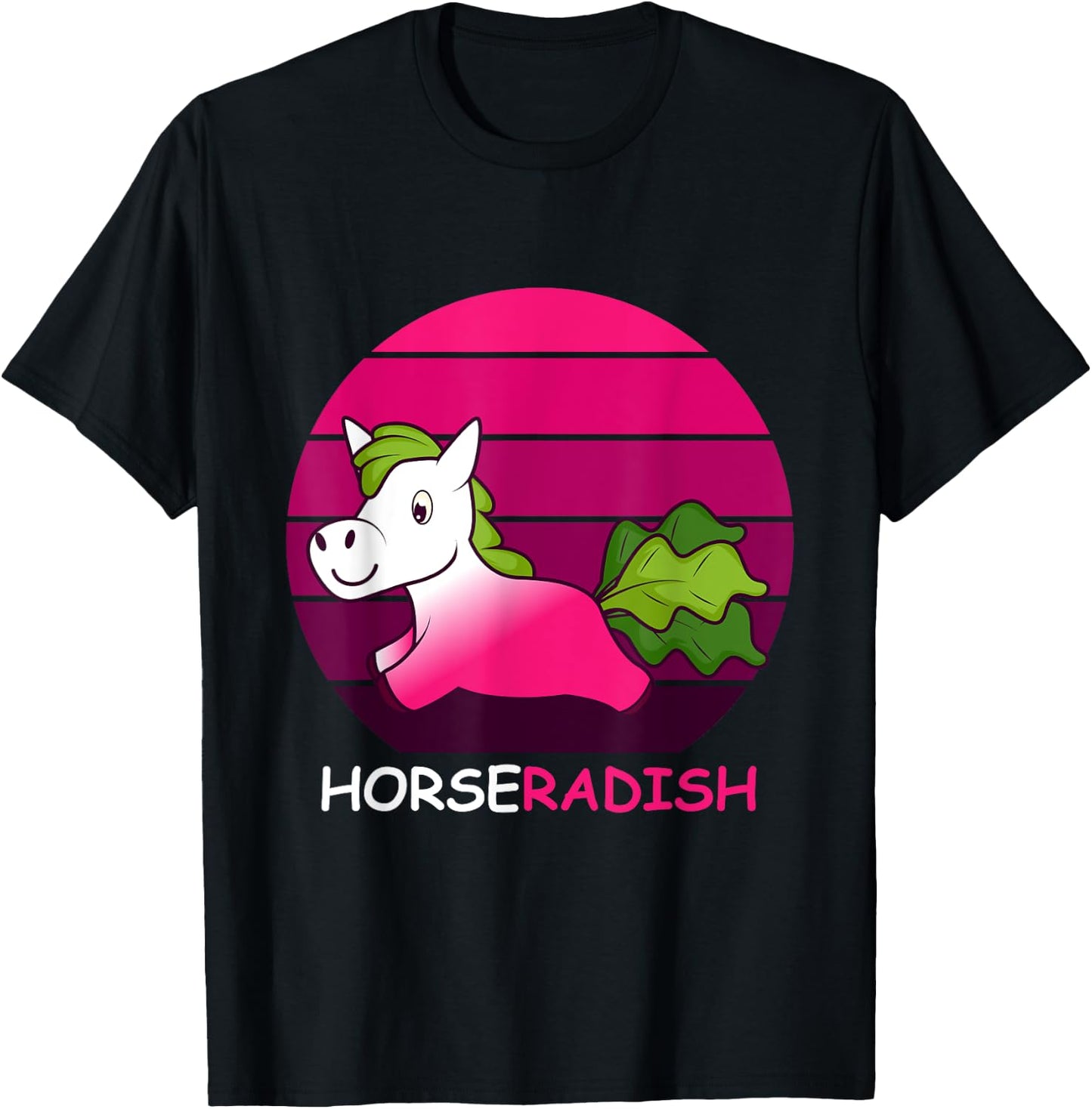 Horseradish Vegetarian T-Shirt - T-Shirt | Black