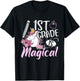 1st Grade Is Magical Unicorn Girls Back To School T-Shirt - T-Shirt | Black