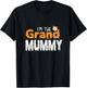 I'm The Grand Mummy Funny Grandma Family Halloween T-Shirt - T-Shirt | Black