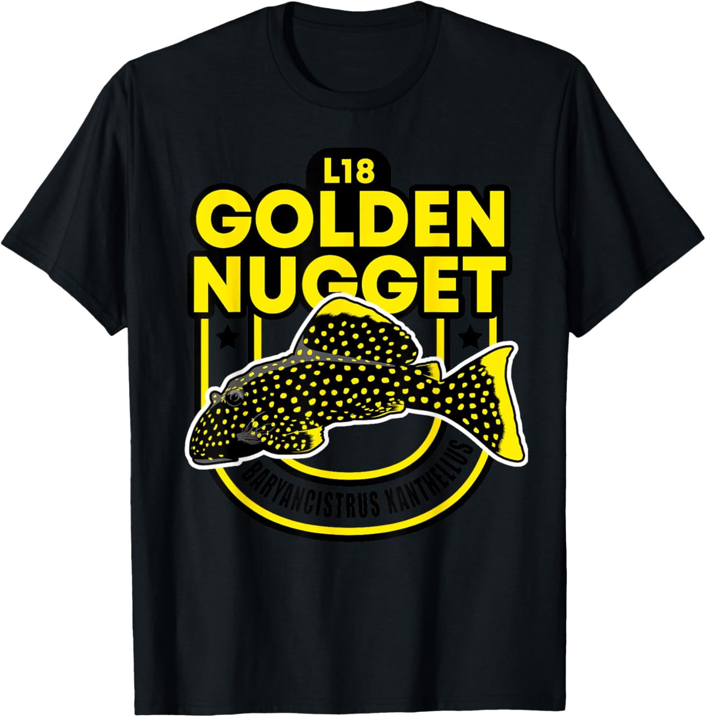 L18 Pleco Catfish Golden Nugget LDA60 L85 L177 Aquarium T-Shirt - T-Shirt | Black