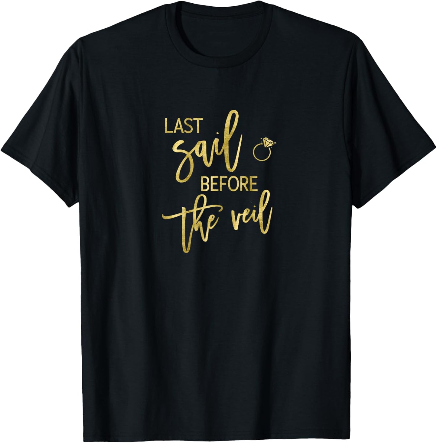 Last Sail Before The Veil Shirt Ring Graphics Italic Light T-Shirt - T-Shirt | Black