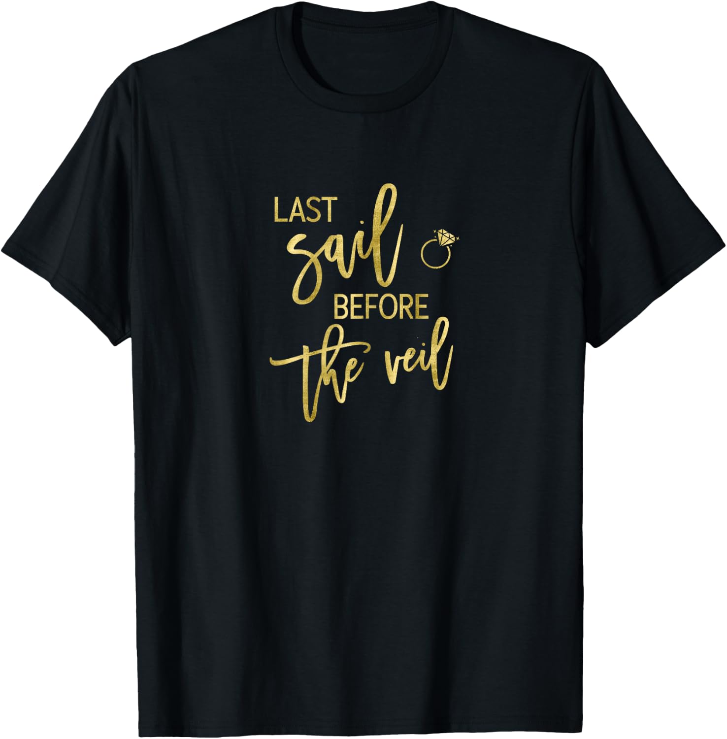 Last Sail Before The Veil Shirt Ring Graphics Italic Light T-Shirt - T-Shirt | Black