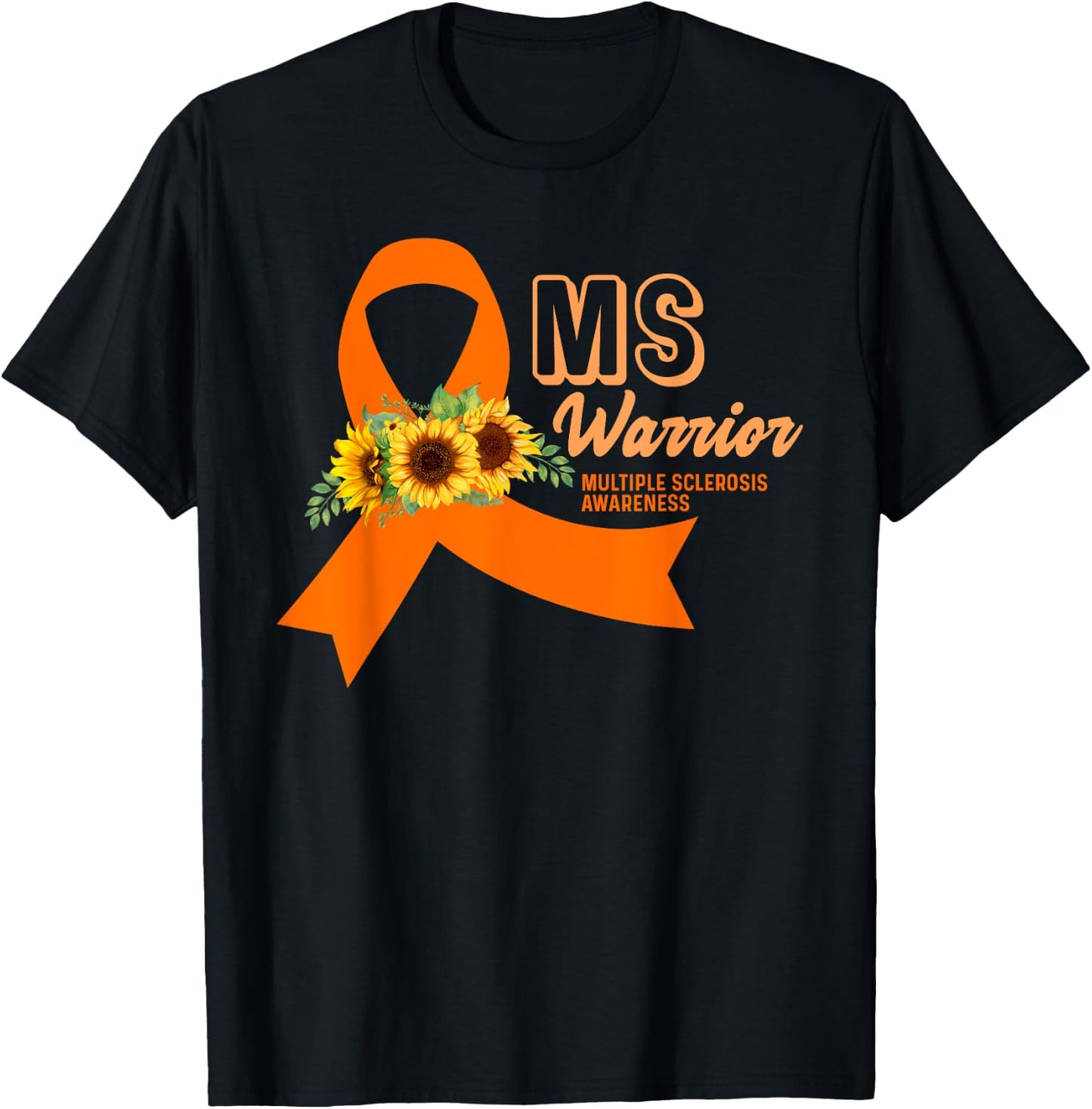 MS Warrior Awareness - MS Awareness T-Shirt - T-Shirt | Black