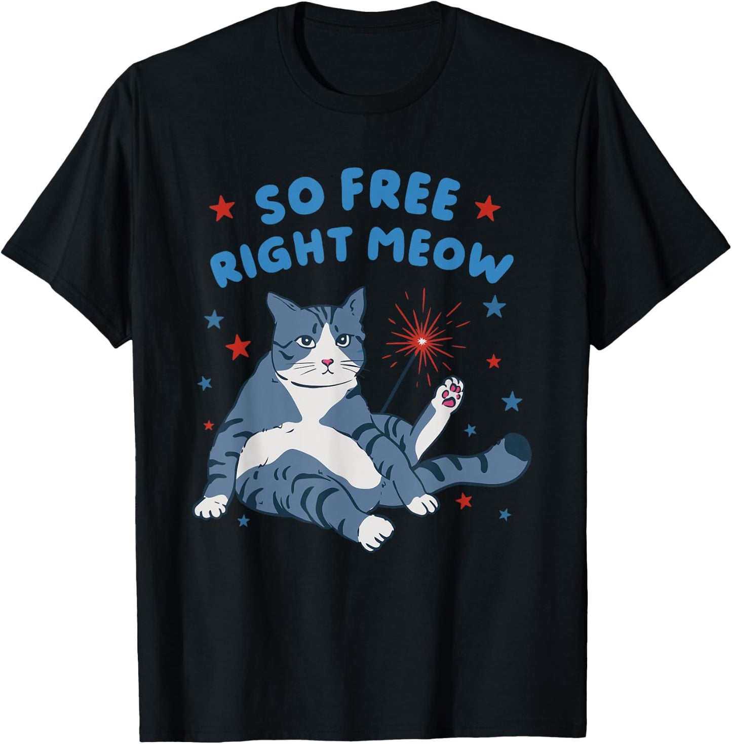 So Free Right Meow T-Shirt - T-Shirt | Black