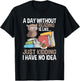 A Day Without Reading Bookworm T-Shirt - T-Shirt | Black