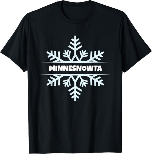 MinneSNOWta - Minnesota Winter T-Shirt - T-Shirt | Black