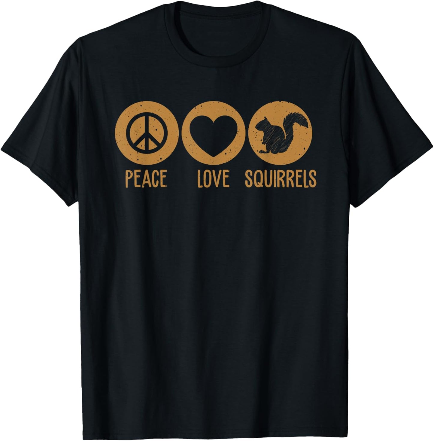 Funny Squirrel Novelty Design Squirrel Lover Men Women Kids Small T-Shirt - T-Shirt | Black