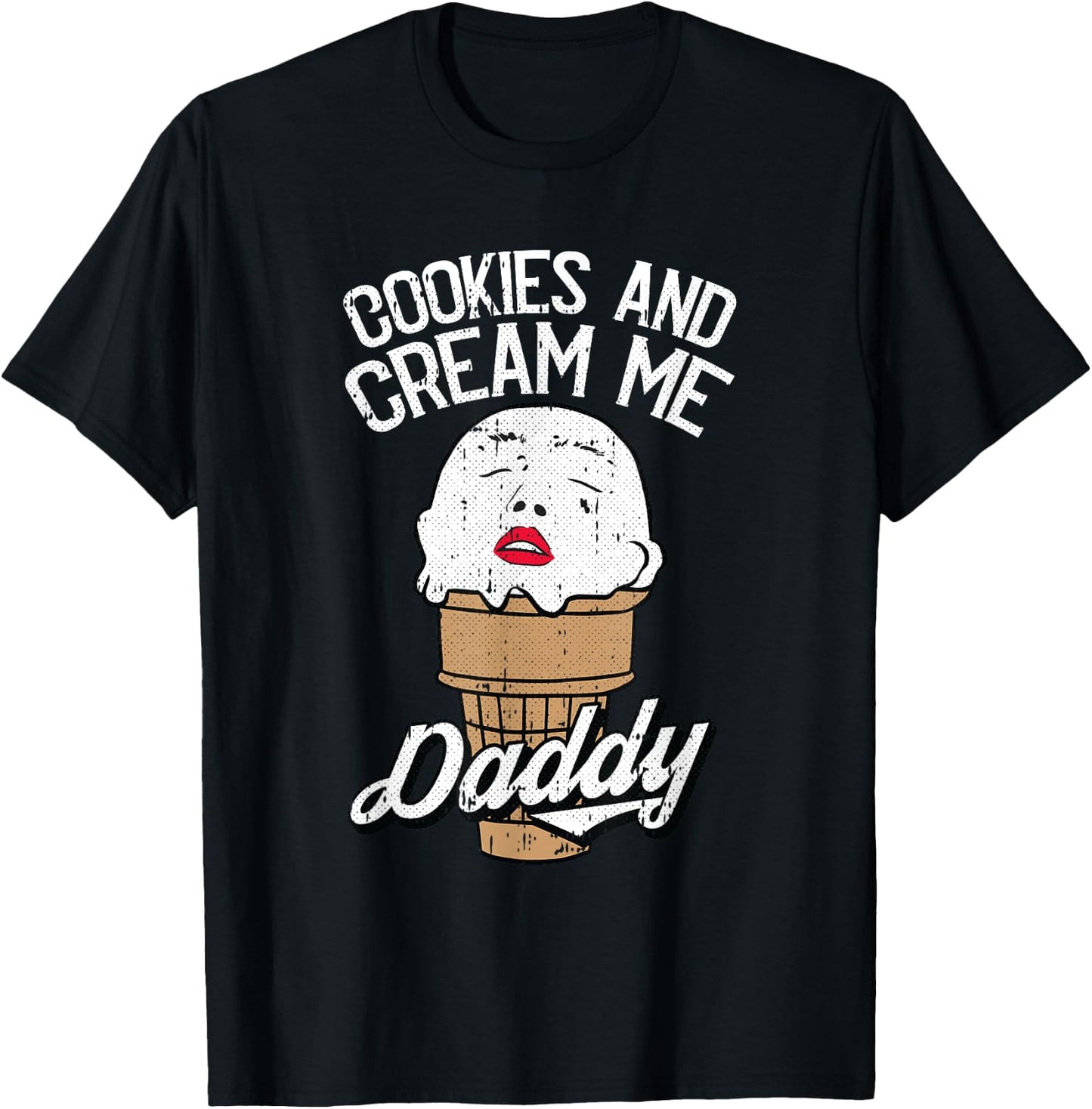 Cookies And Cream Me Daddy Lazy Halloween Costume Humor T-Shirt - T-Shirt | Black