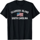 Seabrook Island South Carolina USA Flag White Vintage Women Kids Men T-Shirt - T-Shirt | Black