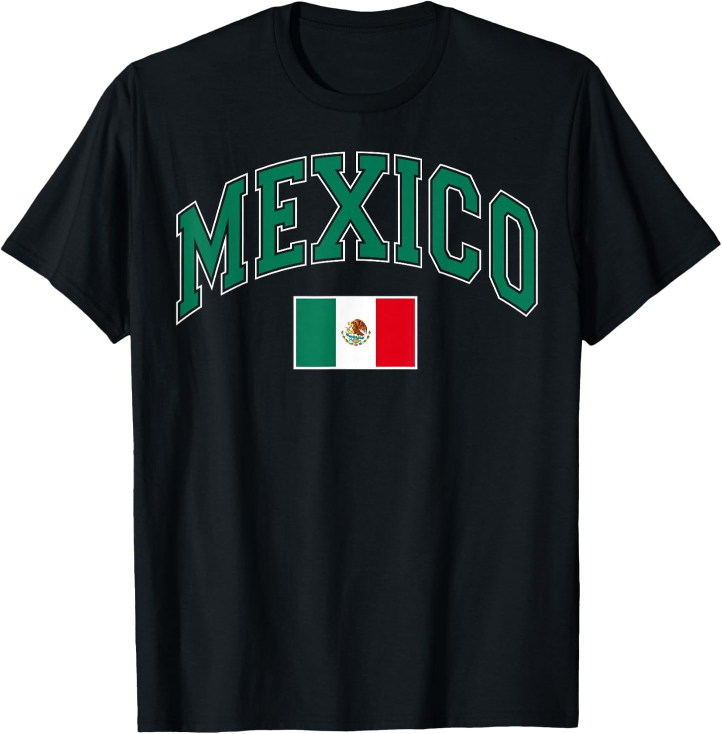 Vintage Mexico Flag Pride Mexican Party Fiesta Men Women Kid T-Shirt - T-Shirt | Black