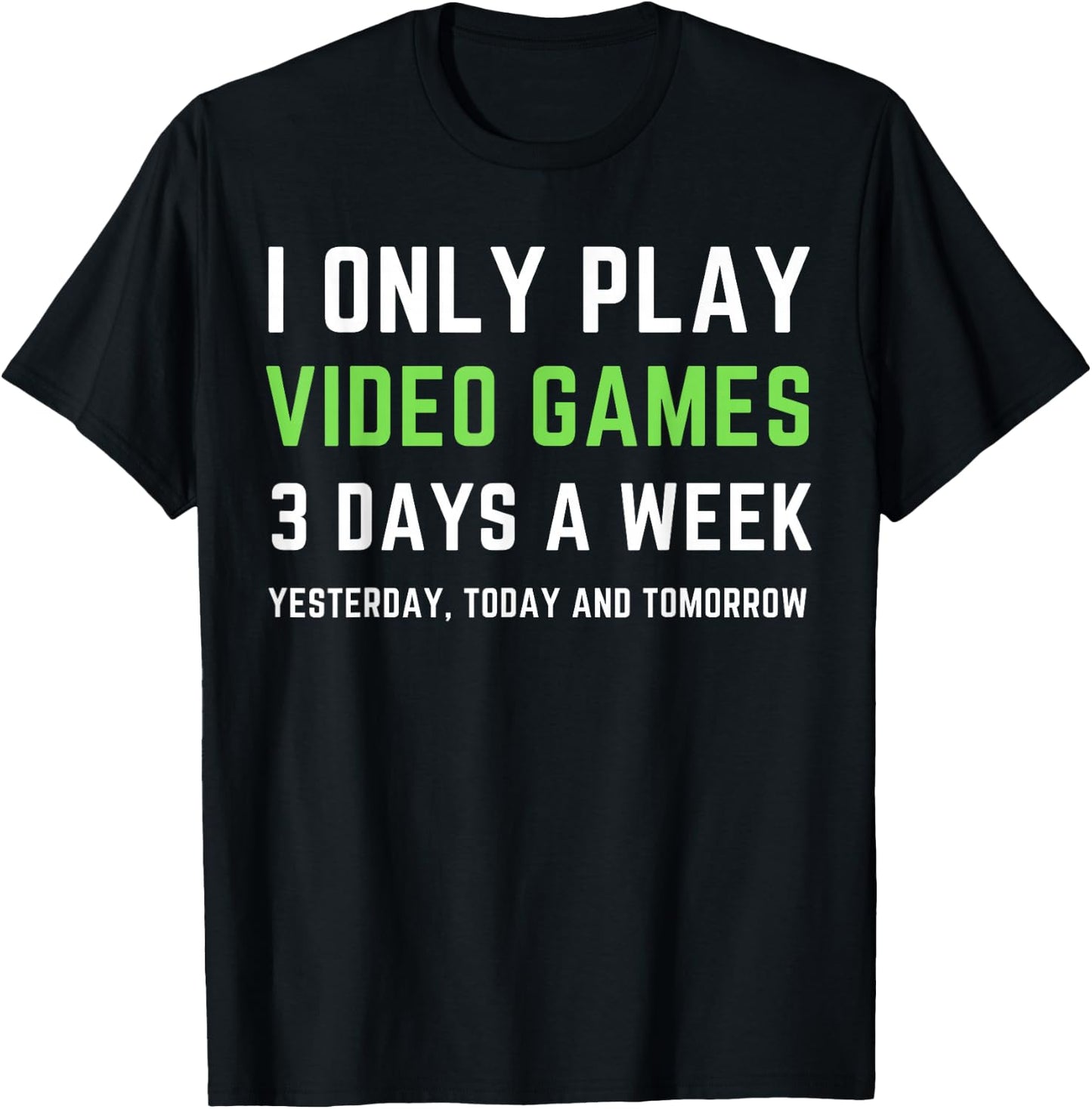 Funny Gaming Play Video Games For Gamer T-Shirt - T-Shirt | Black