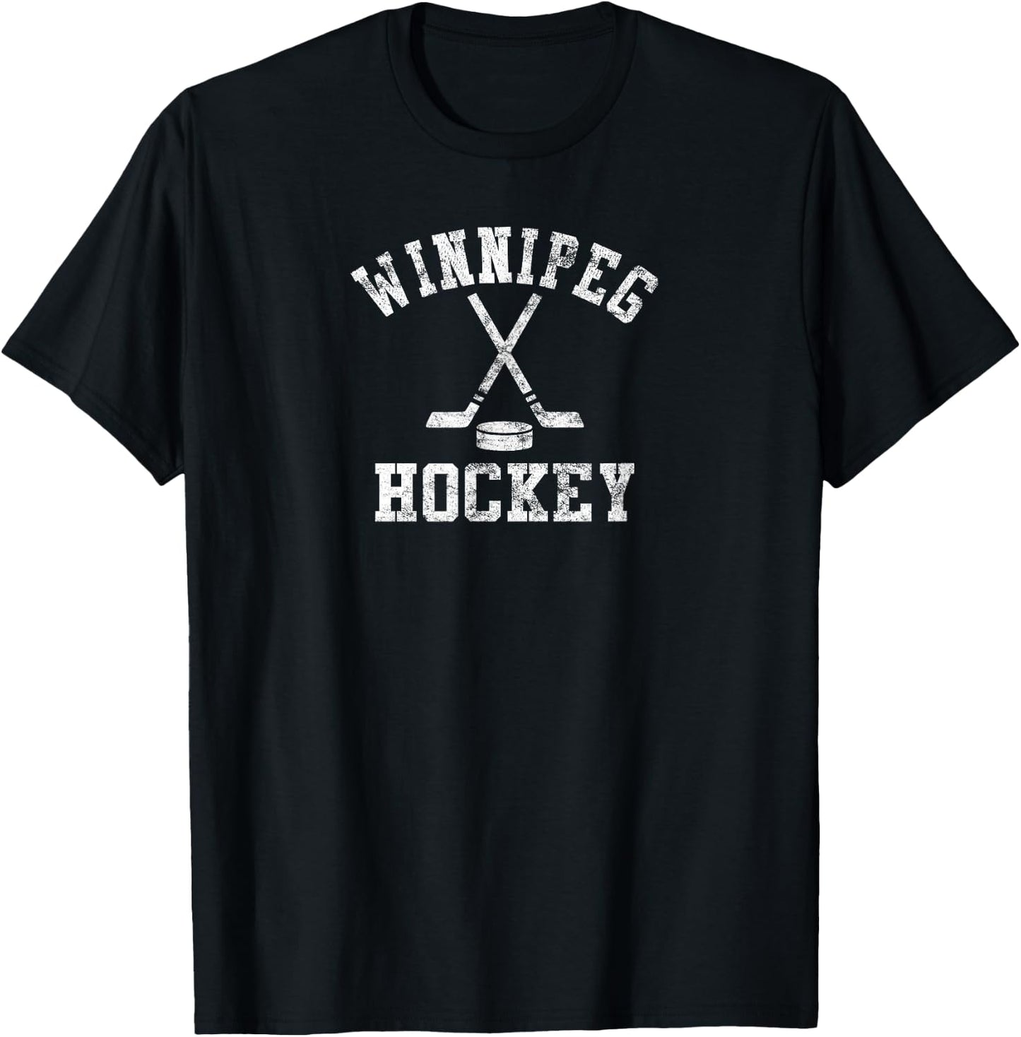 Vintage Winnipeg Hockey T-Shirt - T-Shirt | Black