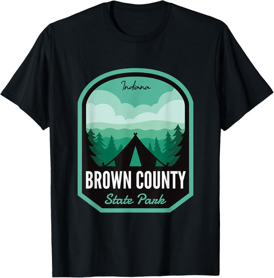 Brown County State Park IN Camping T-Shirt - T-Shirt | Black