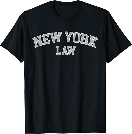 New York Lawyer, Attorney Bar Graduate School Law Gift T-Shirt - T-Shirt | Black