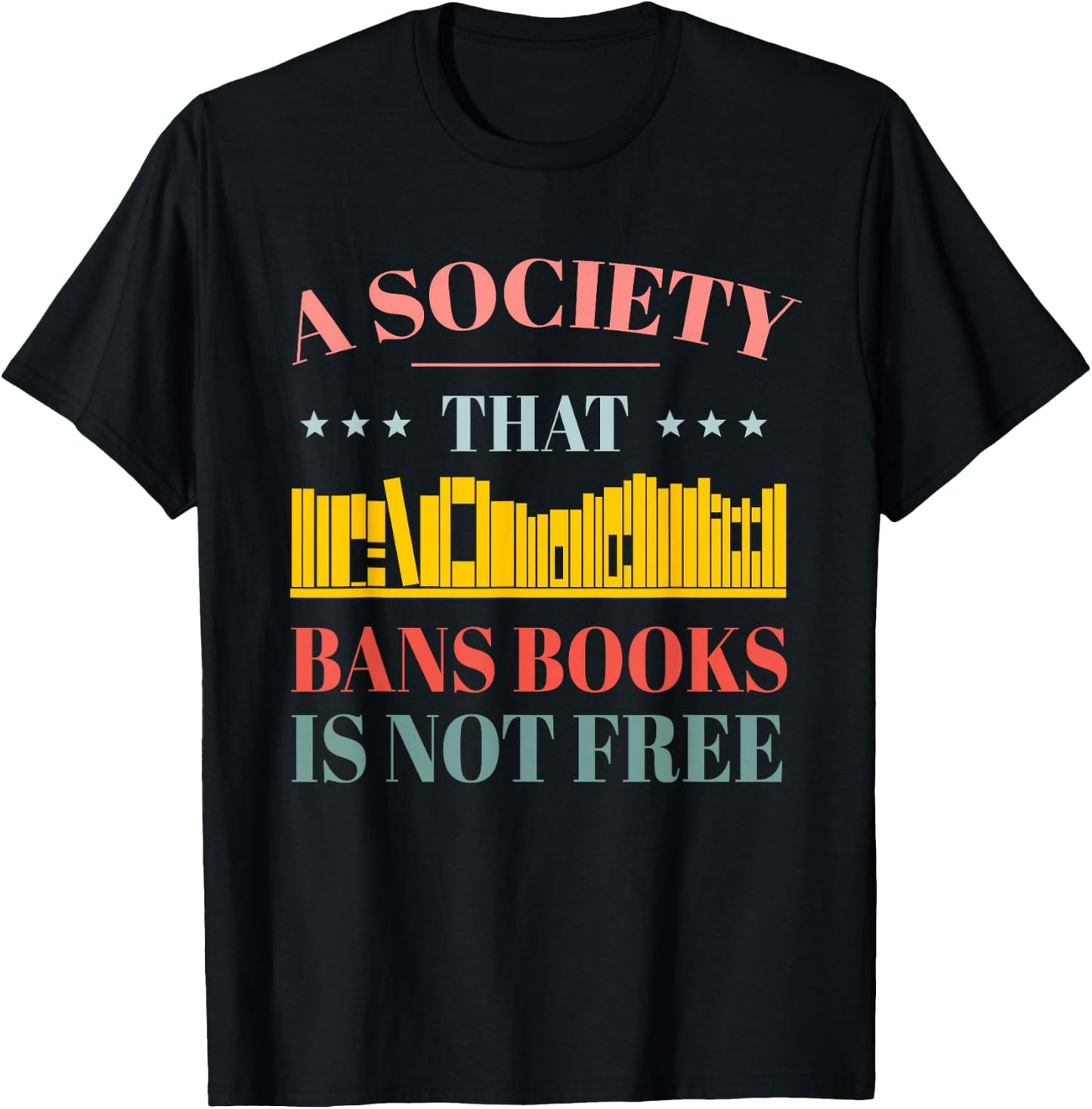 Stop Book Banning Protect Libraries Ban Books Not Bigots T-Shirt - T-Shirt | Black