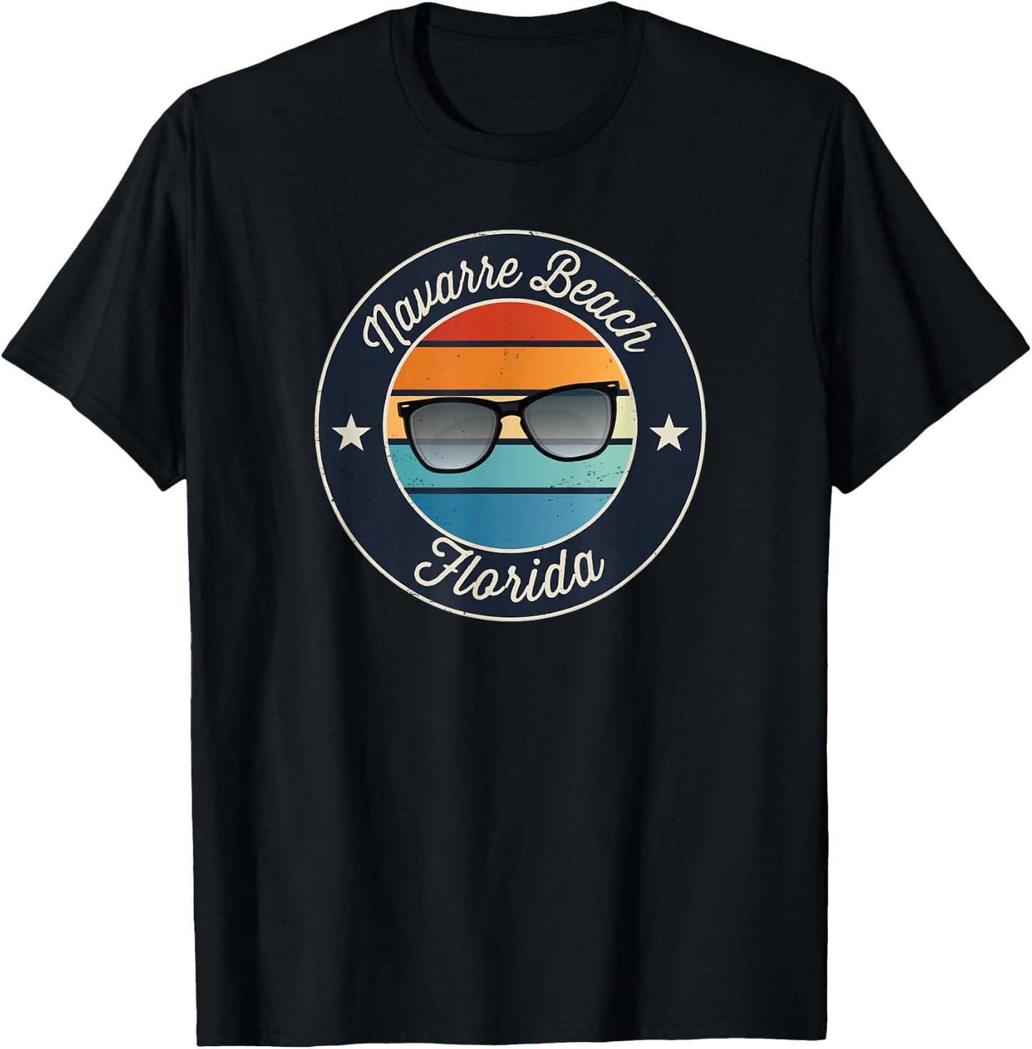 Navarre Beach Florida Souvenir Graphic T-Shirt - T-Shirt | Black