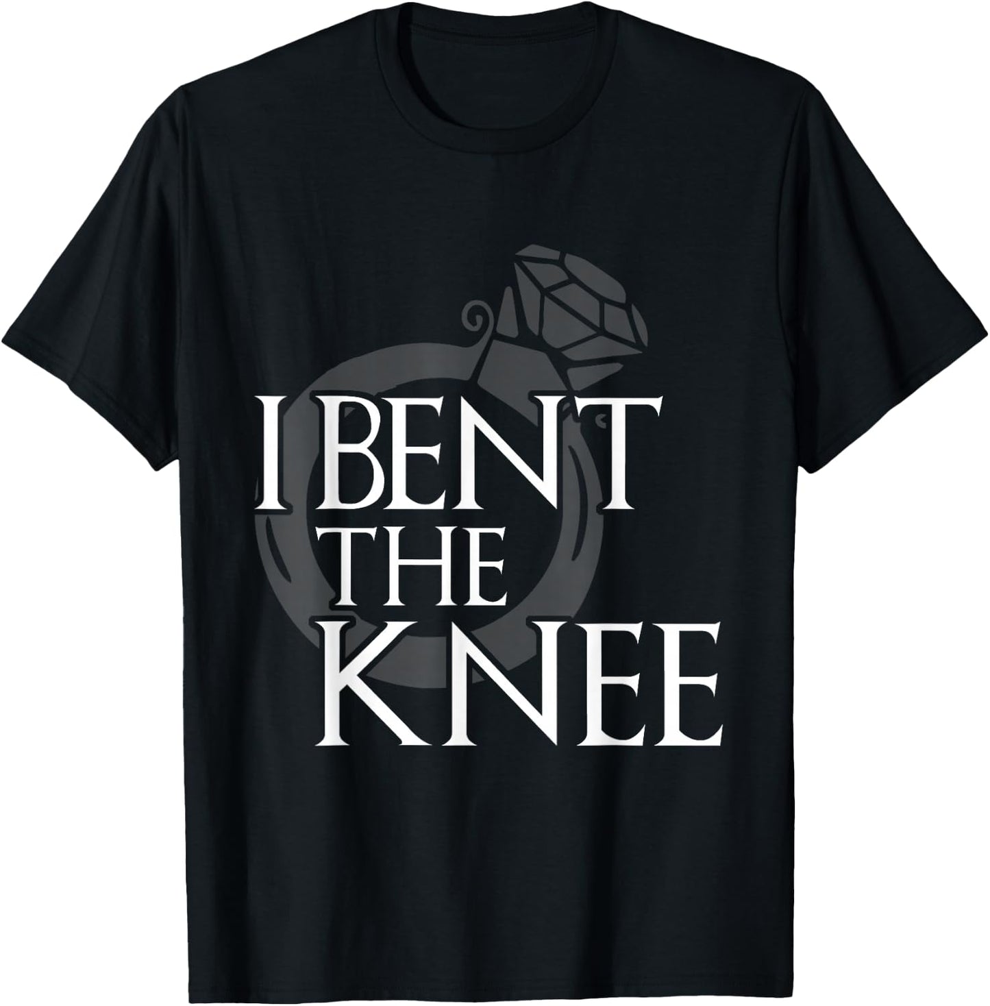 I Bent The Knee Groom To Be Bachelor Engagement Party Gift T-Shirt - T-Shirt | Black