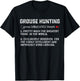 Hunting Ruffed Grouse bird- funny definition art Hunter T-Shirt - T-Shirt | Black