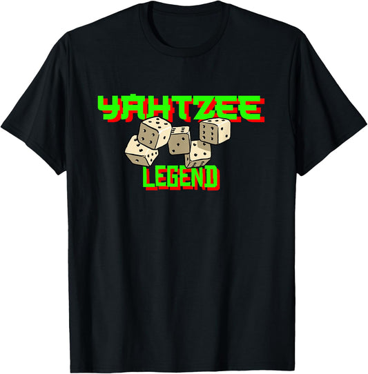 Wear It Out Yahtzee Legend T-Shirt - T-Shirt | Black