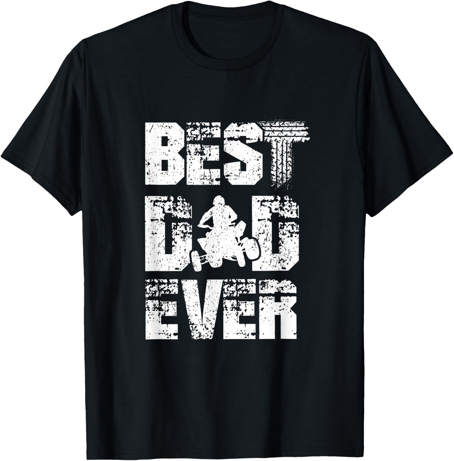 Bester Papa Ever ATV Quad Bike Biker Dad T-Shirt - T-Shirt | Black
