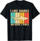Funny Shark Design For Kids Men Women Animal Shark Stuff T-Shirt - T-Shirt | Black