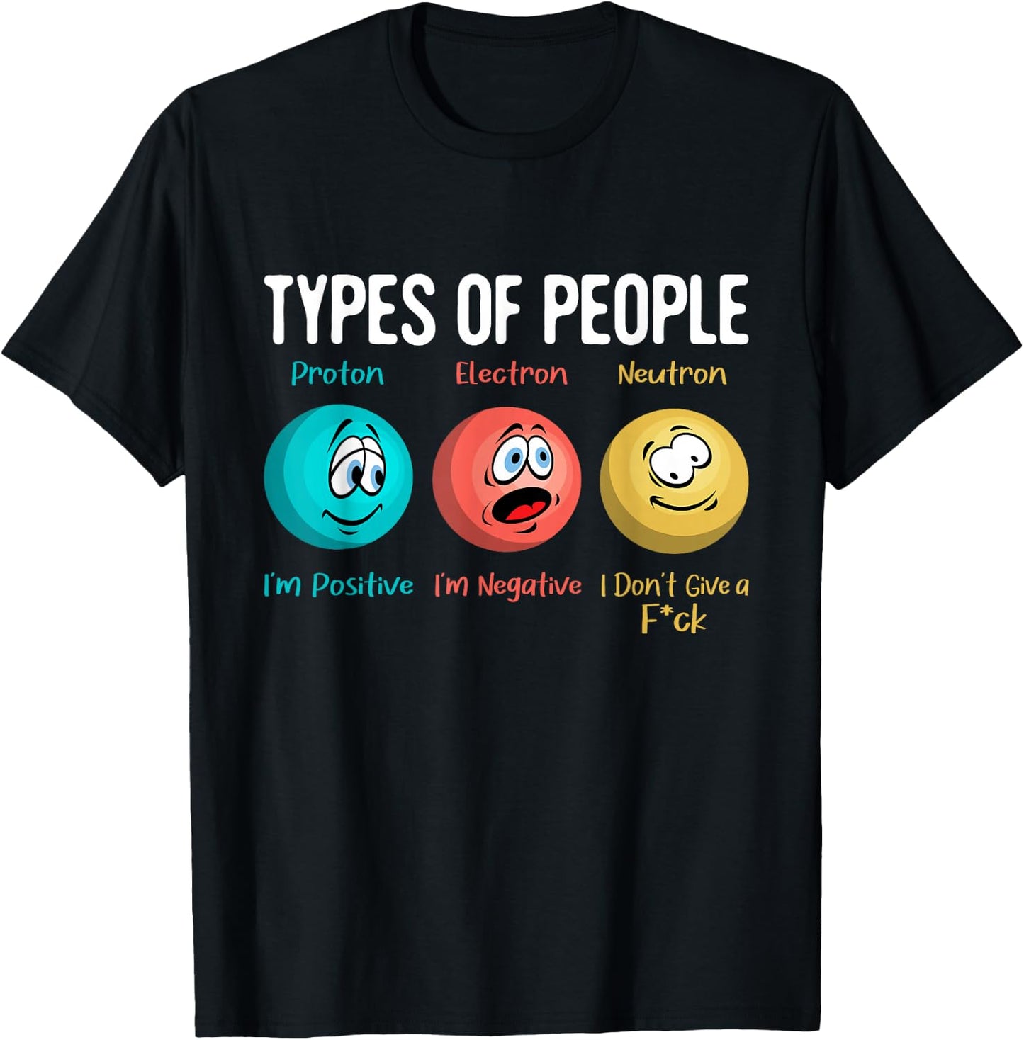Types Of People - Physicist Physics Science Lover Scientist T-Shirt - T-Shirt | Black