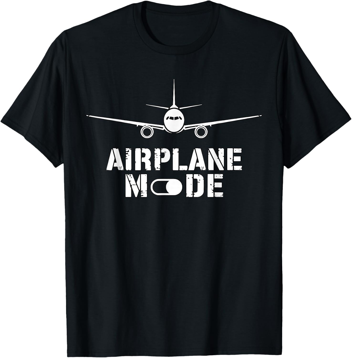Airplane Mode Pilot Aircraft T-Shirt - T-Shirt | Black