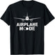Airplane Mode Pilot Aircraft T-Shirt - T-Shirt | Black