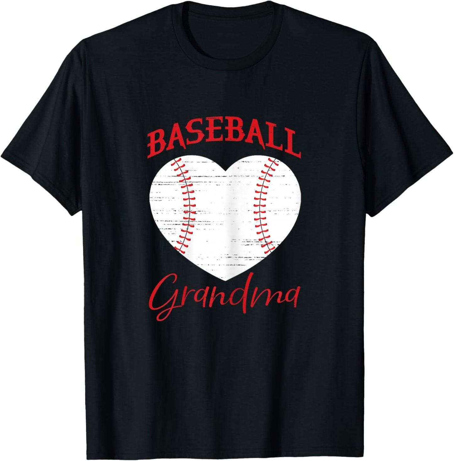 Baseball Grandma Matching Baseball family T-Shirt - T-Shirt | Black