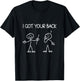 I Got Your Back Stick Figure T-Shirt - T-Shirt | Black