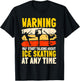 Ice Skating Retro Vintage Ice Skates Skating Sport T-Shirt - T-Shirt | Black