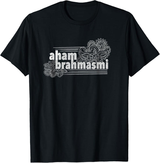 Aham Brahmasmi I Am a Spark of This Universe T-Shirt - T-Shirt | Black