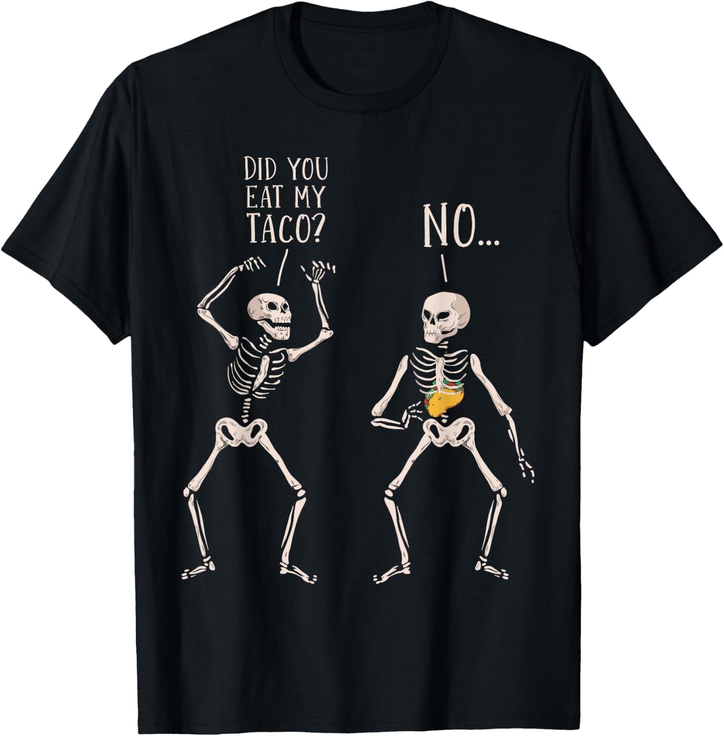 Funny Taco Costume Halloween T-Shirt - T-Shirt | Black