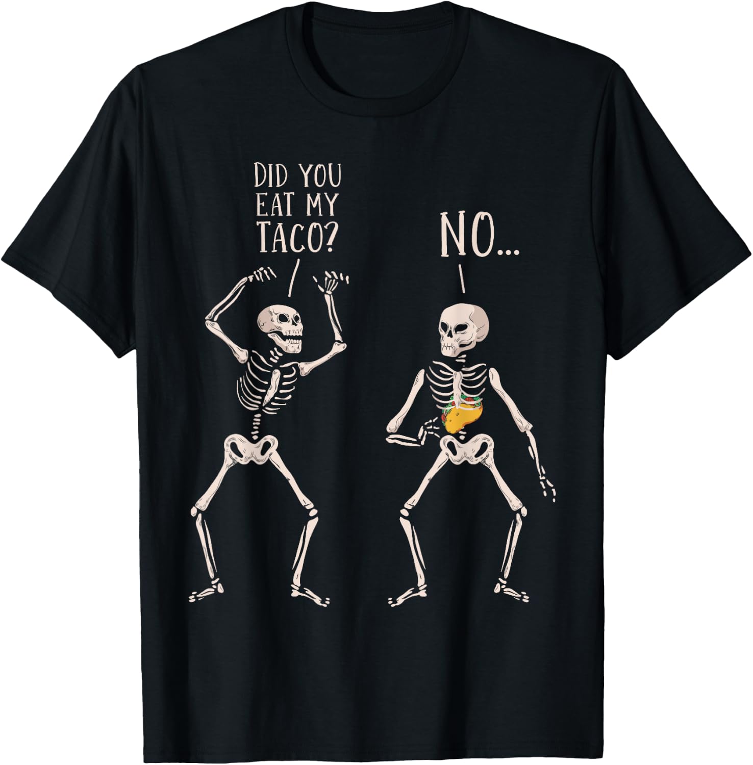 Funny Taco Costume Halloween T-Shirt - T-Shirt | Black