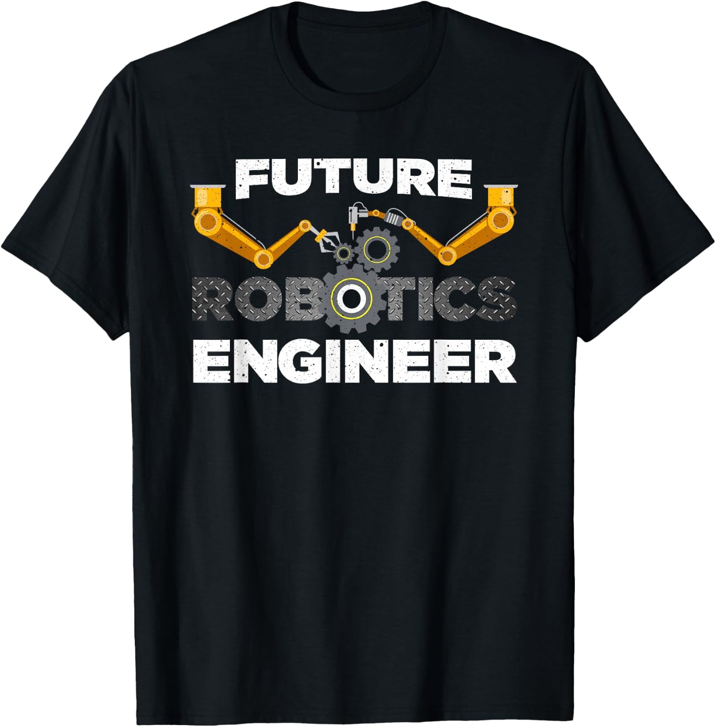 Funny Robotics Art For Kids Men Women Robotic Engineering T-Shirt - T-Shirt | Black