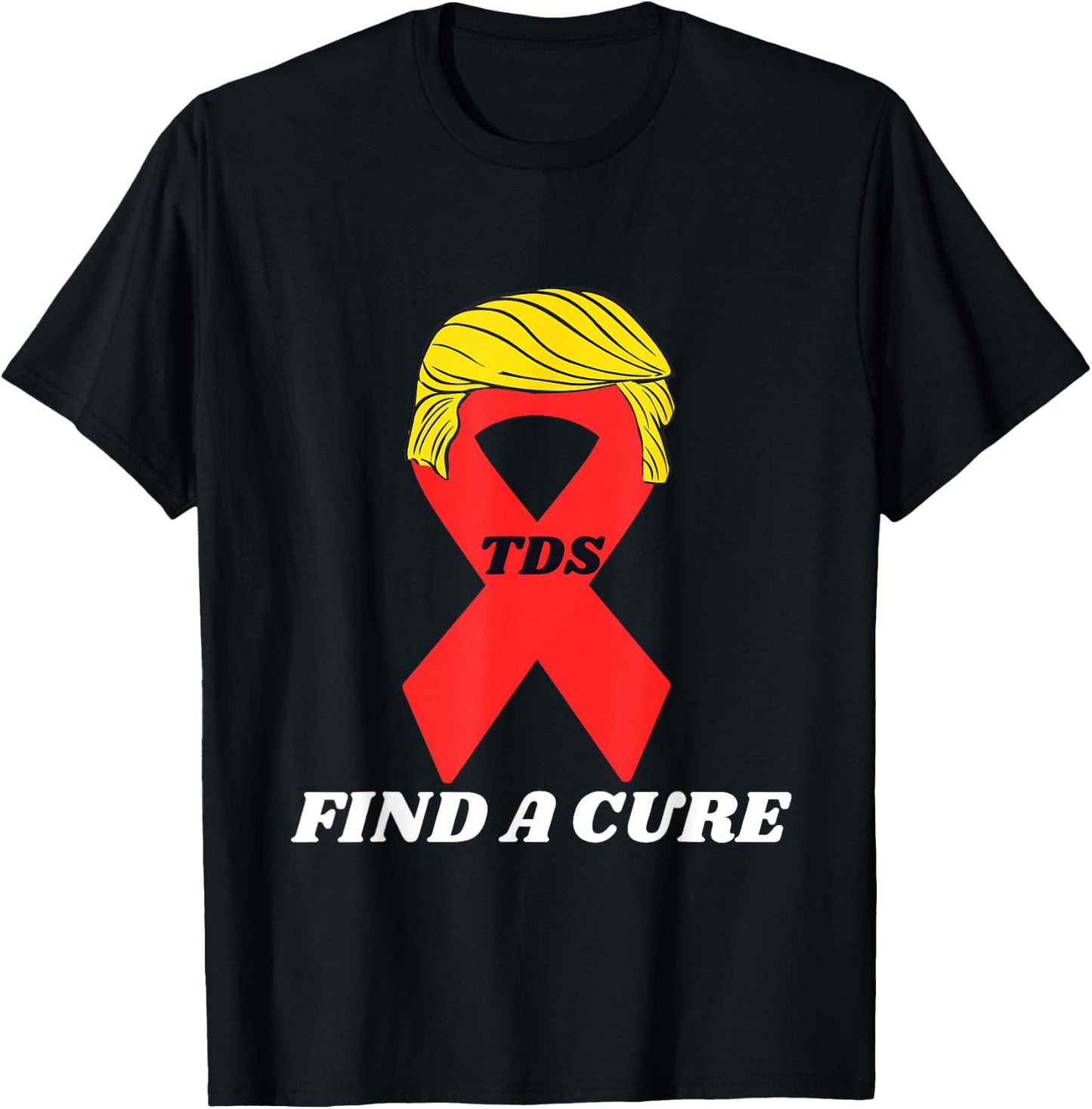 Funny Trump Ribbon Political Humor T-Shirt - T-Shirt | Black