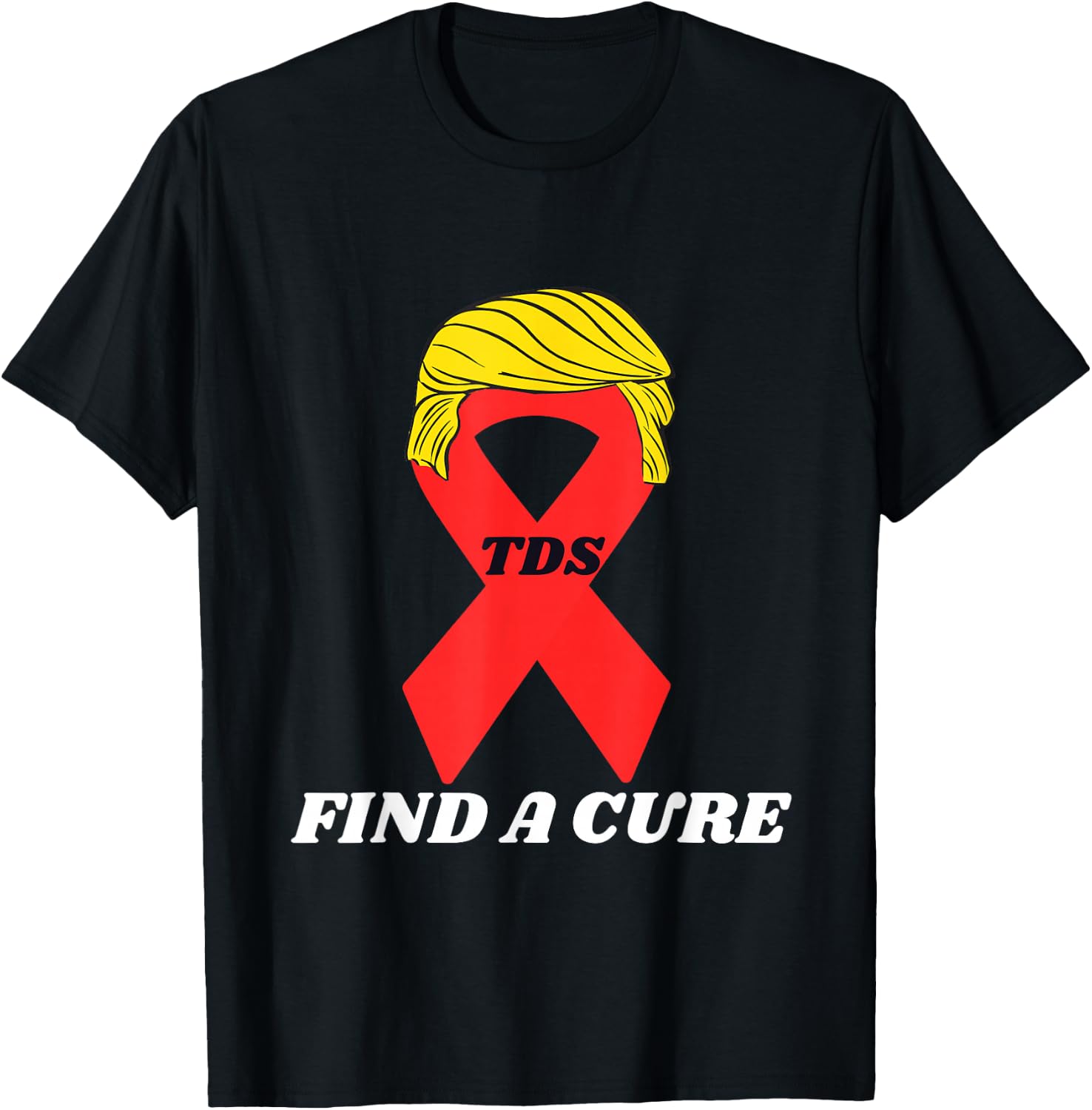 Funny Trump Ribbon Political Humor T-Shirt - T-Shirt | Black