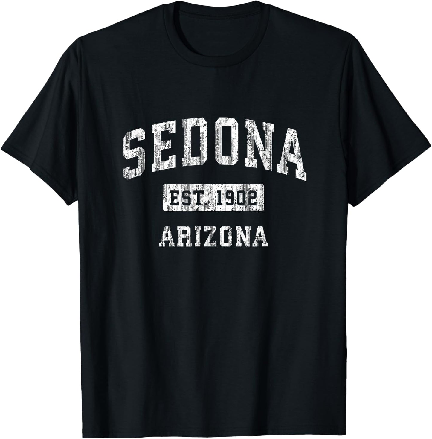 Sedona Arizona AZ Vintage Established Sports Design T-Shirt - T-Shirt | Black