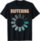 Buffering - Funny spinning computer loading & processing T-Shirt - T-Shirt | Black
