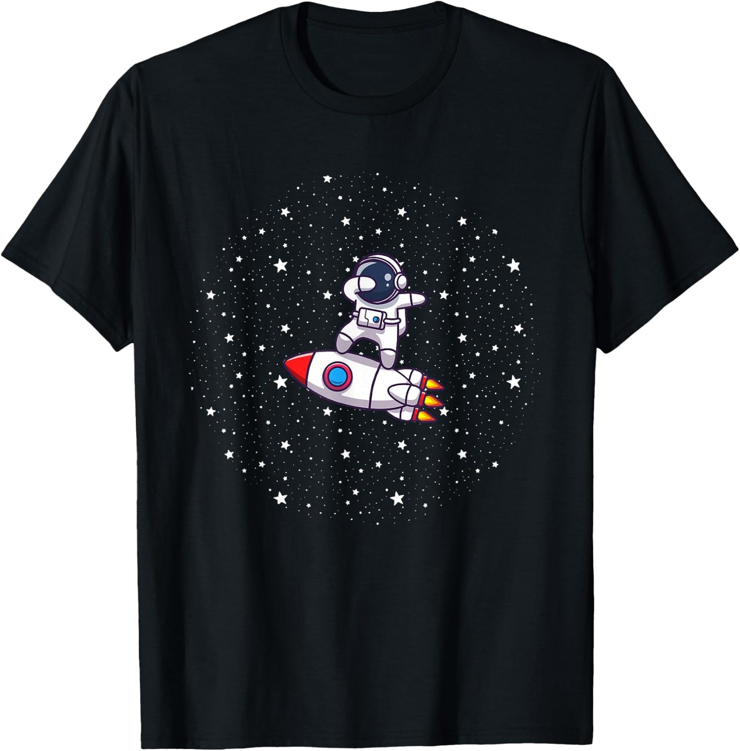Ride Rocket Ship to the moon T-Shirt - T-Shirt | Black
