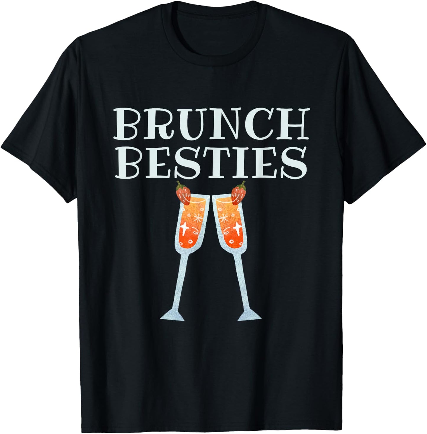 Funny Sunday Brunch Besties Outfit Brunch Squad BFF T-Shirt - T-Shirt | Black