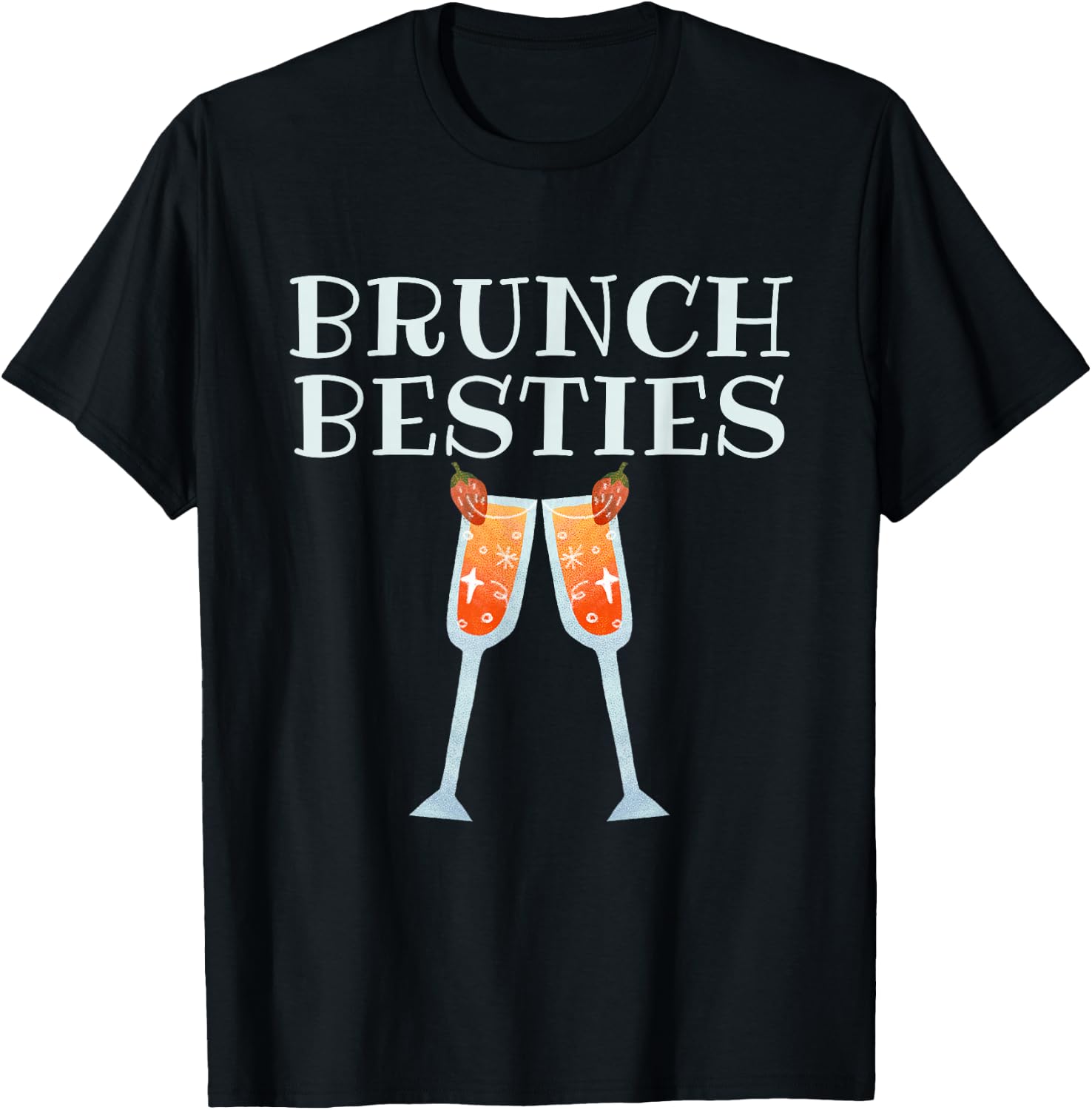 Funny Sunday Brunch Besties Outfit Brunch Squad BFF T-Shirt - T-Shirt | Black