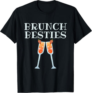 Funny Sunday Brunch Besties Outfit Brunch Squad BFF T-Shirt - T-Shirt | Black