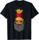 Fast Food in Pocket - Fries Burger Pommes Frites Potato T-Shirt - T-Shirt | Black