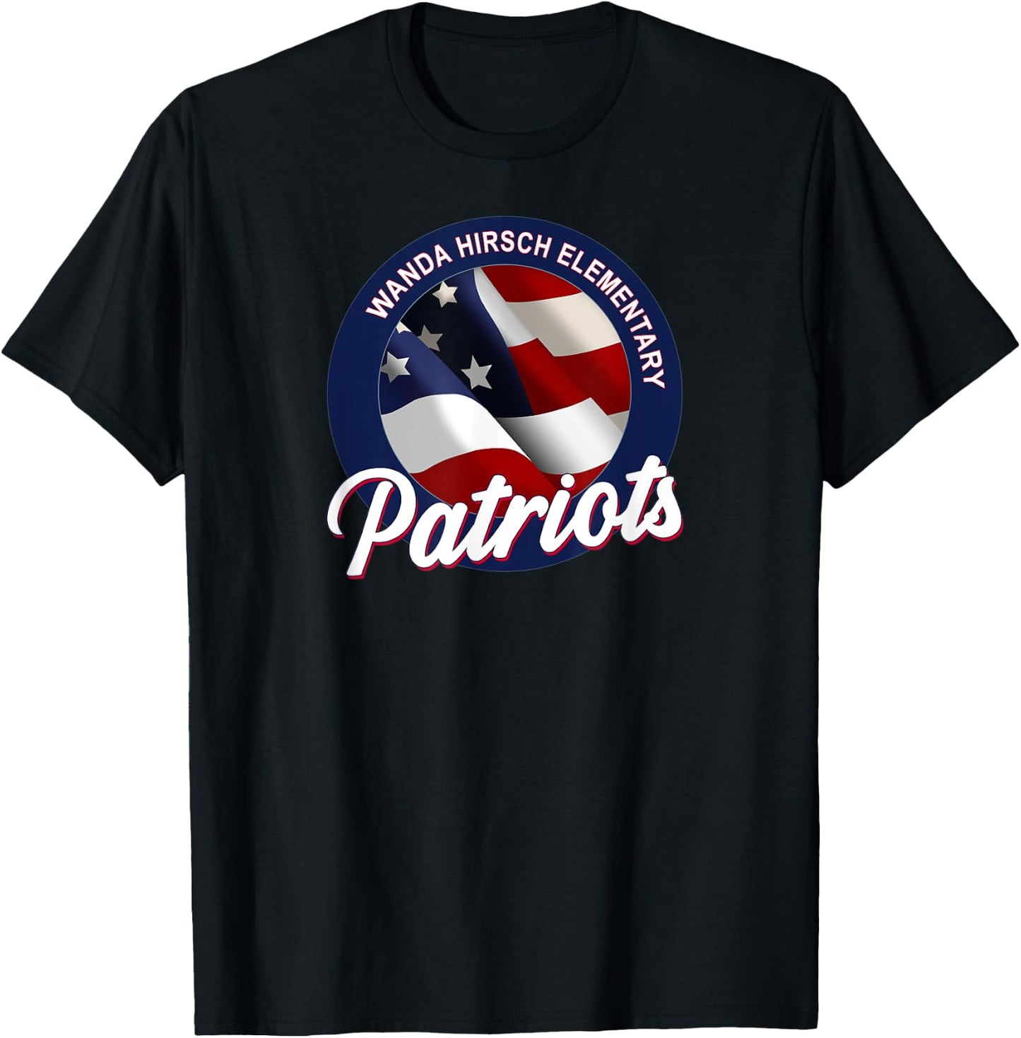 Wanda Hirsch Elementary Patriots T-Shirt - T-Shirt | Black