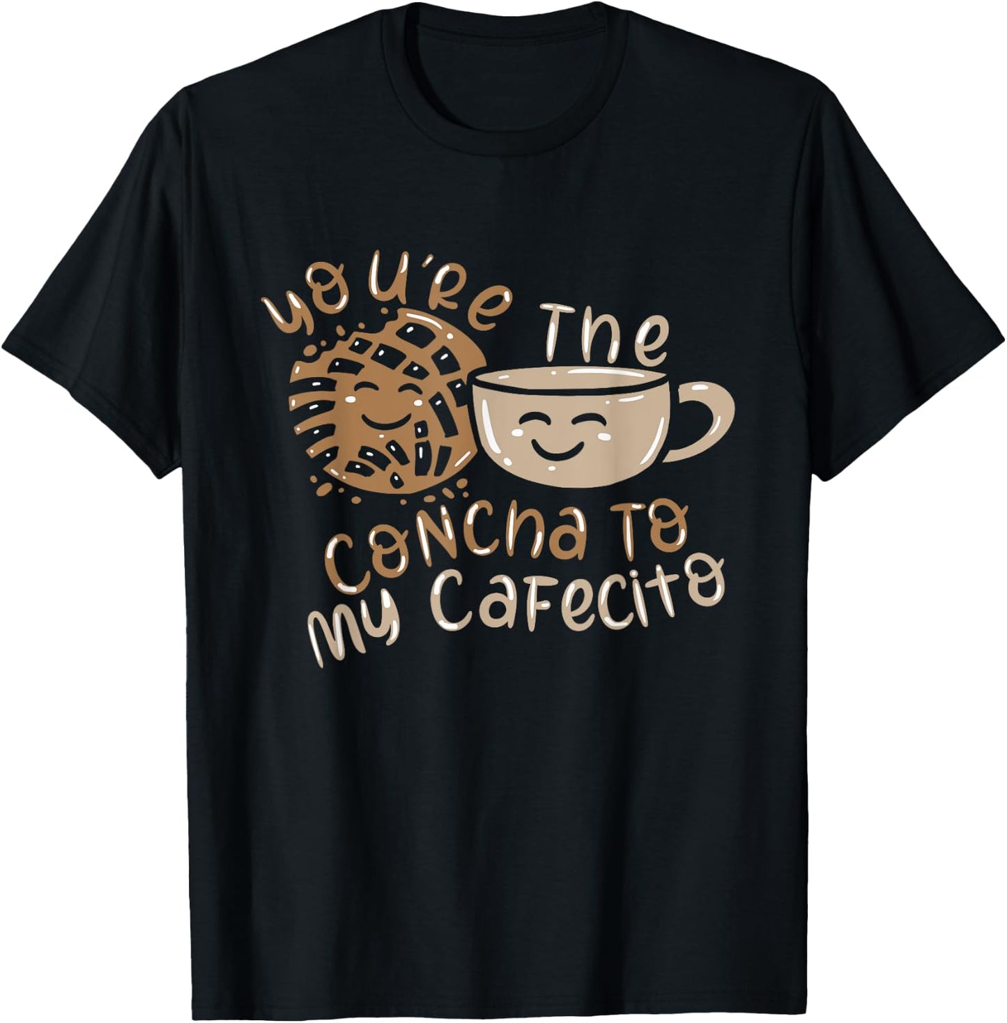 Conchas Pan De Dulce Sweet Mexican Bread Valentine´s Day T-Shirt - T-Shirt | Black