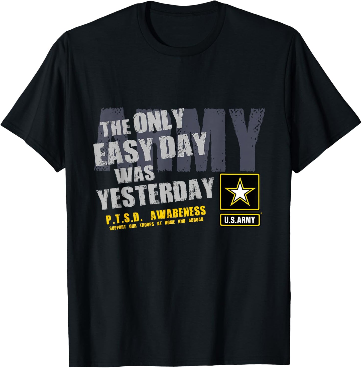 The Only Easy Day Was Yesterday T-Shirt - T-Shirt | Black